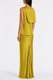 PEAR LUSTRE SATIN BIAS SKIRT