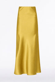 PEAR LUSTRE SATIN BIAS SKIRT
