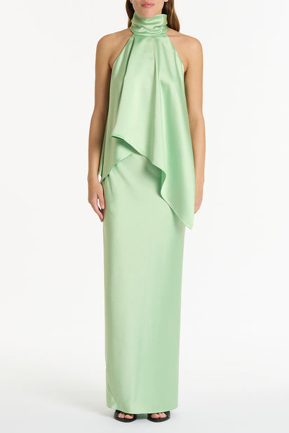 PERIDOT SATIN BIAS SKIRT