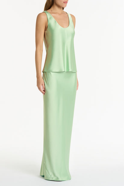 PERIDOT SATIN SCOOP CAMI