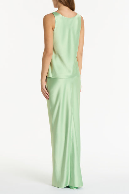 PERIDOT SATIN SCOOP CAMI