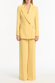 POLLEN CREPE DOUBLE BREASTED RELAXED BLAZER