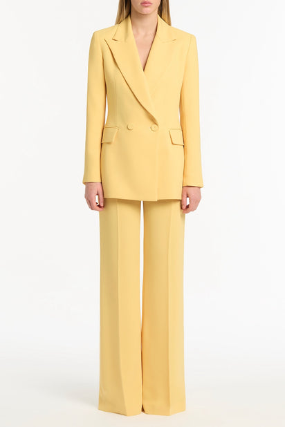 POLLEN CREPE DOUBLE BREASTED RELAXED BLAZER