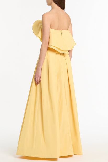 POLLEN TAFFETA FLOWER TOP