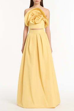 POLLEN TAFFETA FLOWER TOP
