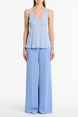 POWDER BLUE GEORGETTE SCOOP CAMI