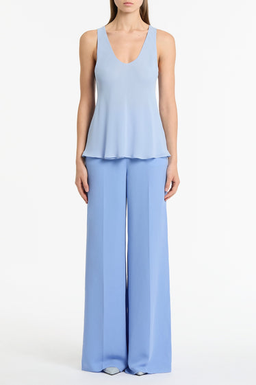 POWDER BLUE GEORGETTE SCOOP CAMI