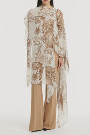 RENAISSANCE GEORGETTE CASCATA WRAP