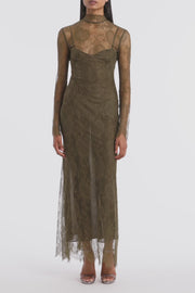 JUNIPER CHANTILLY LACE SLEEVED GOWN