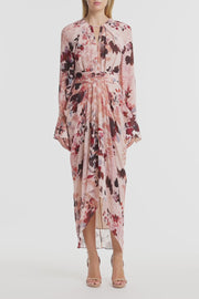 FIORI ETEREA GEORGETTE WATERFALL DRESS
