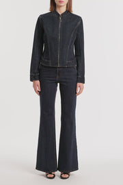 DARK INDIGO BOOTLEG DENIM JEANS