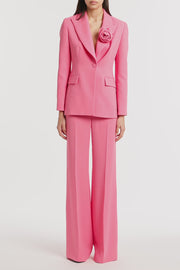 ROSE PINK CREPE ROSE BLAZER
