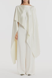 IVORY SATIN CAPE
