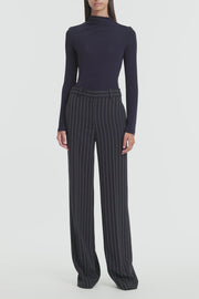 LIBERTY MATTE JERSEY GATHERED SHOULDER TOP