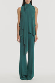 SERPENTINE GEORGETTE TIE TOP