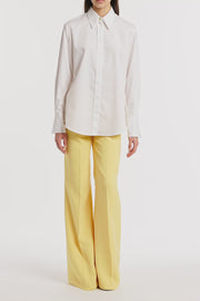 WHITE COTTON RELAXED SHIRT