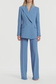 ATLAS CREPE DOUBLE BREASTED RELAXED BLAZER