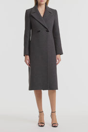 CHARCOAL ITALIAN WOOL COAT