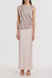 MOUSSE JERSEY TWIST TOP