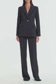 NAVY PINSTRIPE JACKET