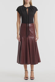 BLACK PONTE TIE DETAIL TOP