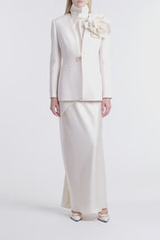 IVORY CREPE C BLAZER