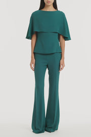 SERPENTINE CREPE CAPE TOP