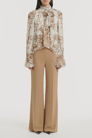 RENAISSANCE GEORGETTE HIGH LOW BLOUSE