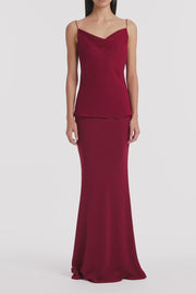 CABERNET GEORGETTE COWL NECK CAMISOLE