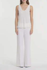 CREAM GEORGETTE SCOOP CAMI