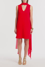 RED GEORGETTE SCARF