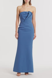 ATLAS CREPE SCULPTURAL GOWN