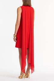 RED GEORGETTE SCARF
