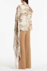 RENAISSANCE GEORGETTE CASCATA WRAP