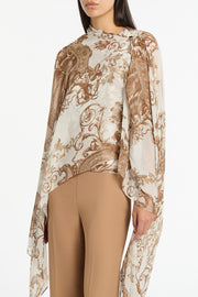 RENAISSANCE GEORGETTE CASCATA WRAP