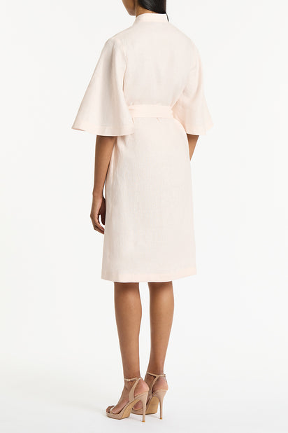 ROSA LINEN BOX SLEEVE SHIRT DRESS