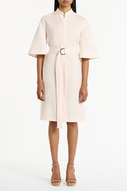 ROSA LINEN BOX SLEEVE SHIRT DRESS