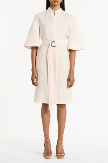 ROSA LINEN BOX SLEEVE SHIRT DRESS
