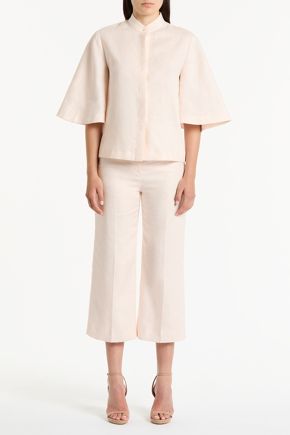 ROSA LINEN BOX SLEEVE SHIRT – Carla Zampatti