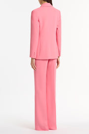 ROSE PINK CREPE CLASSIC FLARED PANT