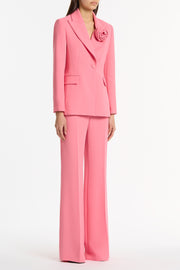 ROSE PINK CREPE ROSE BLAZER