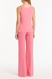 ROSE PINK GEORGETTE SCOOP NECK CAMI