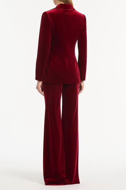 ROUGE VELVET TUXEDO JACKET