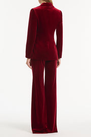 ROUGE VELVET WIDE LEG PANT