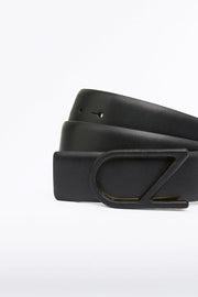 BLACK CZ LOGO COVERED BELT