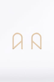 CZ LOGO EARRINGS SMALL