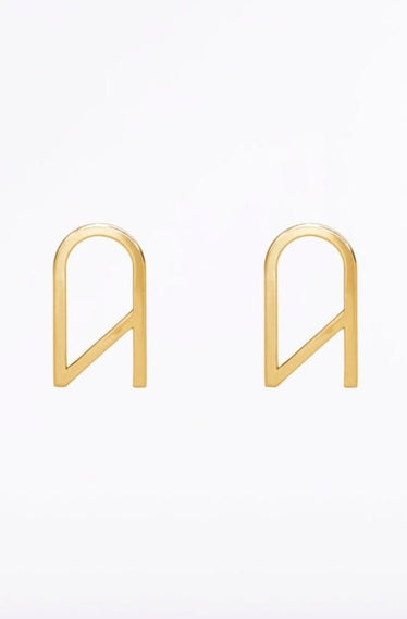 CZ LOGO EARRING LARGE