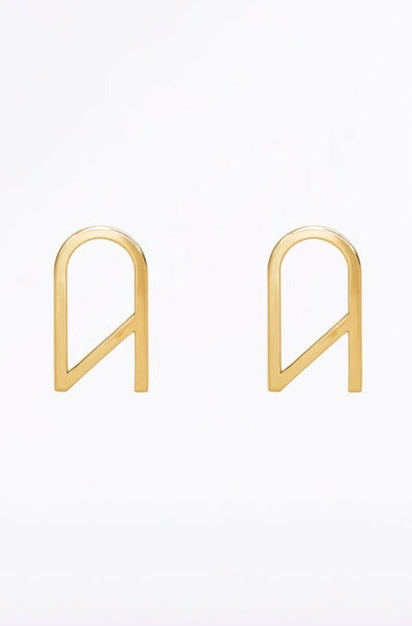 CZ LOGO EARRING LARGE