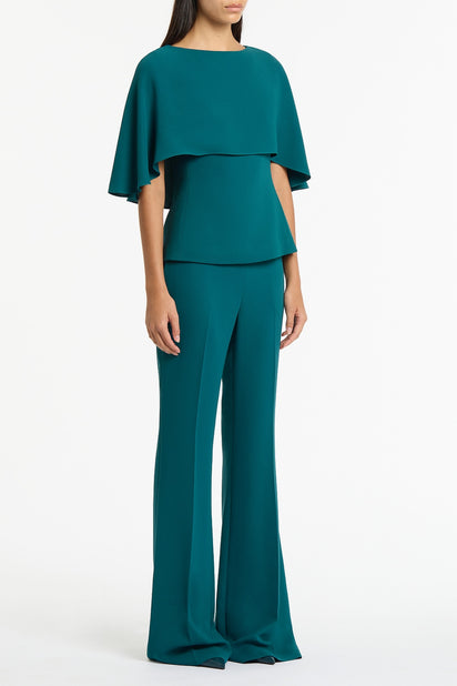 SERPENTINE CREPE CAPE TOP