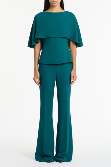 SERPENTINE CREPE CAPE TOP